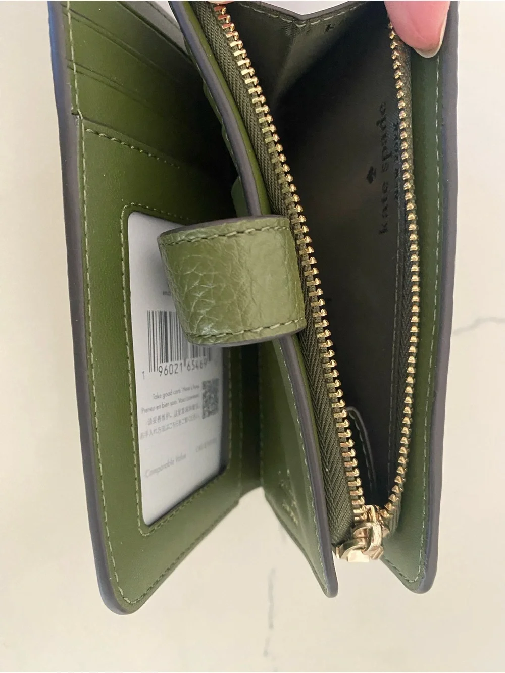 NWT Kate Spade green wallet